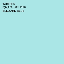 #ABE6E6 - Blizzard Blue Color Image